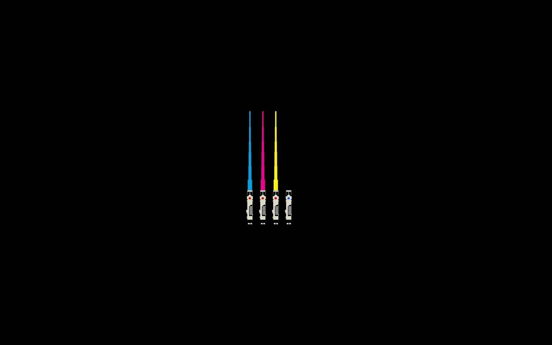 Two Jedi Knights Fighting With Lightsabers Background