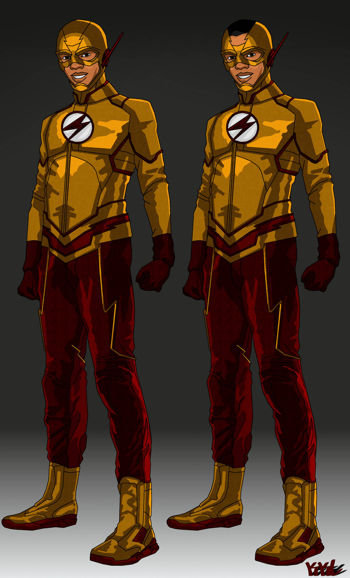 Two Kid Flash Background