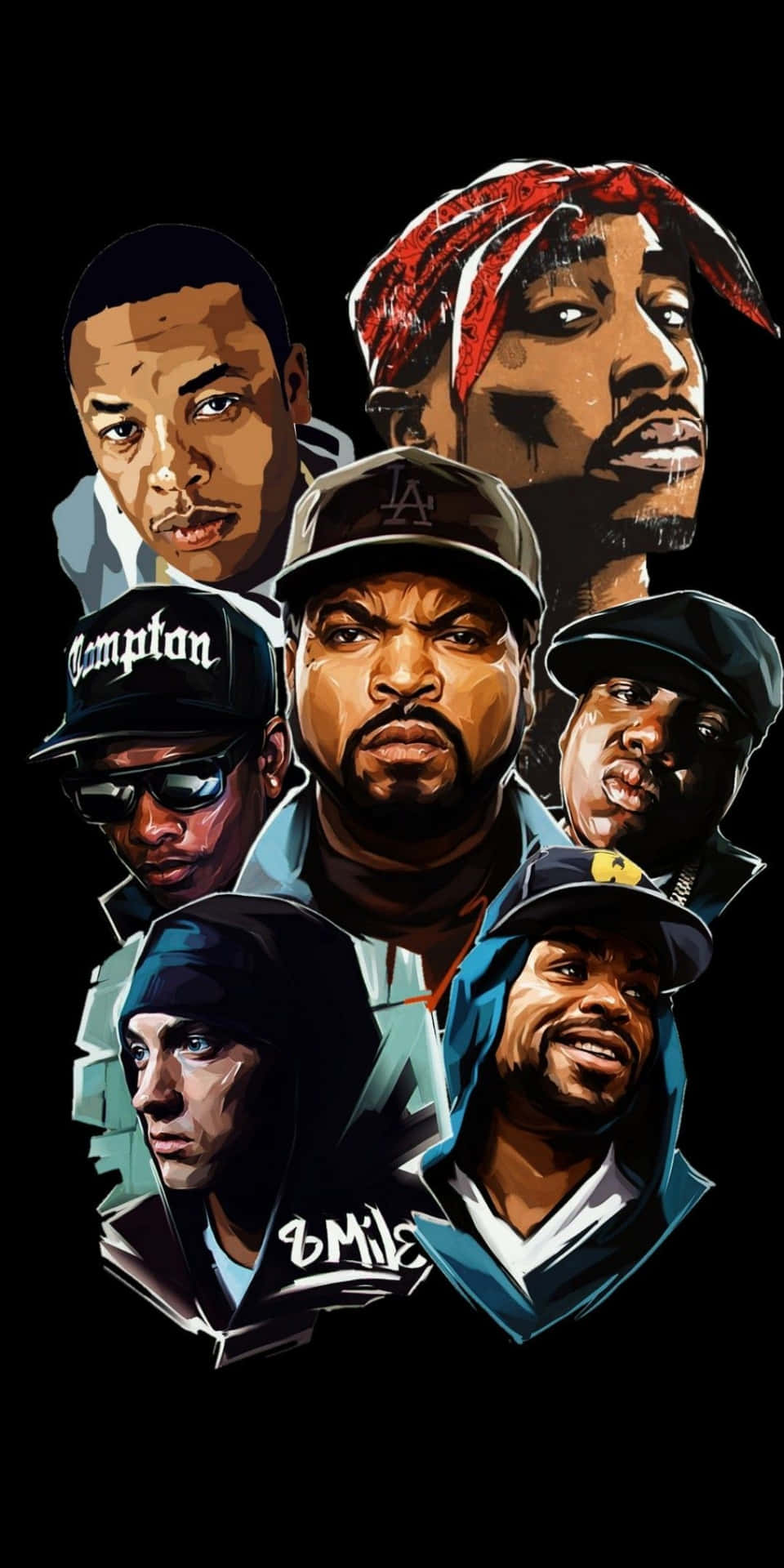 Two Legends Of Hip Hop, Ll Cool J And Ice Cube Background