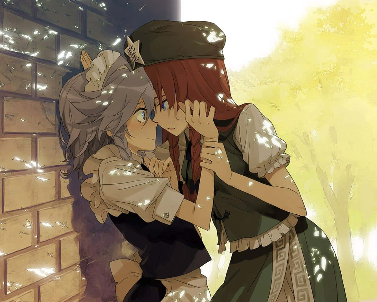 Two Lesbian Anime Characters In Love