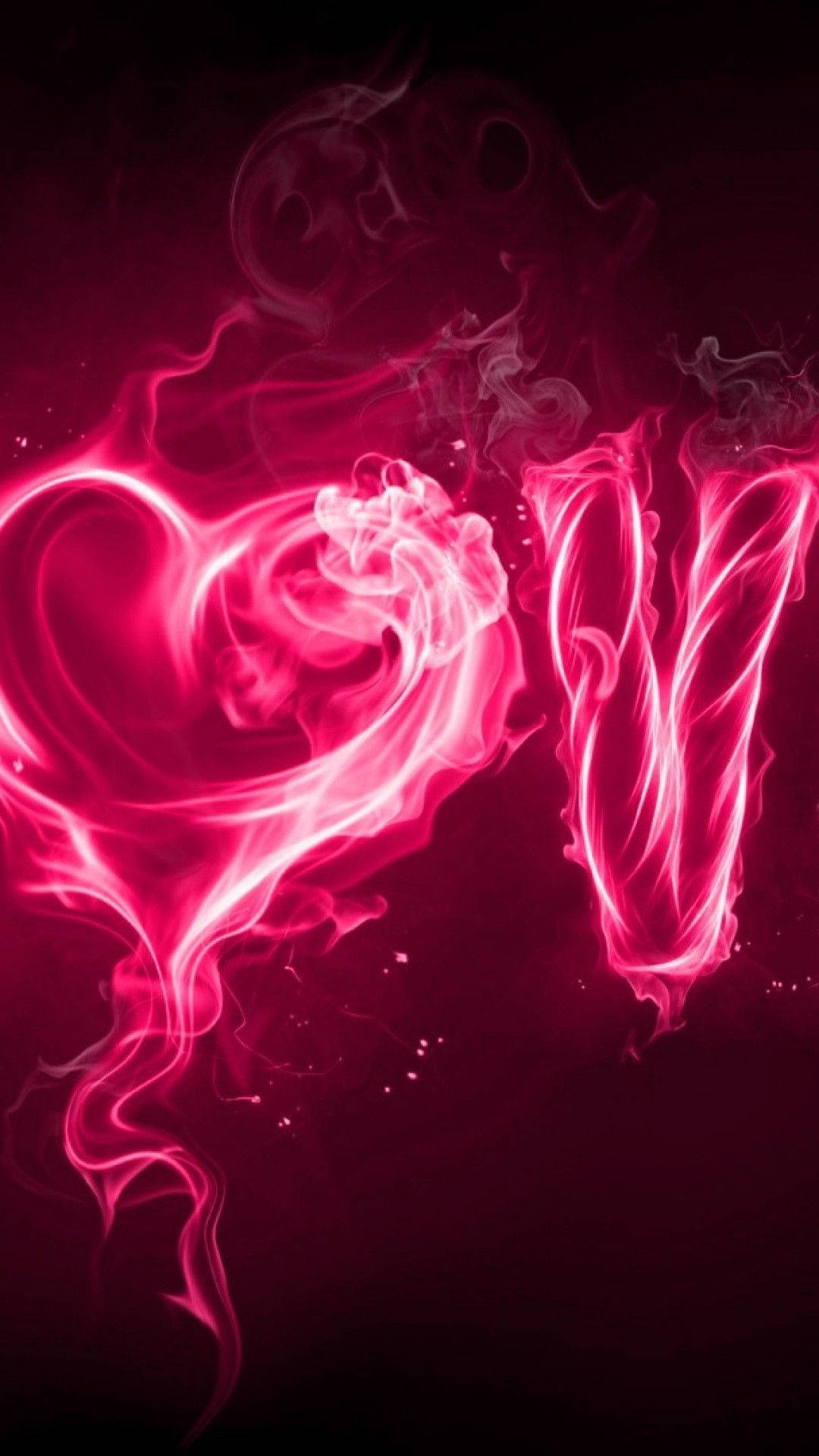Two Lovers Dancing In Pink Background