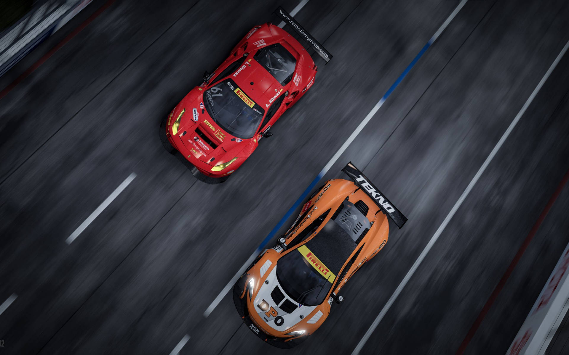 Two Mclaren 12c From Project Cars Background