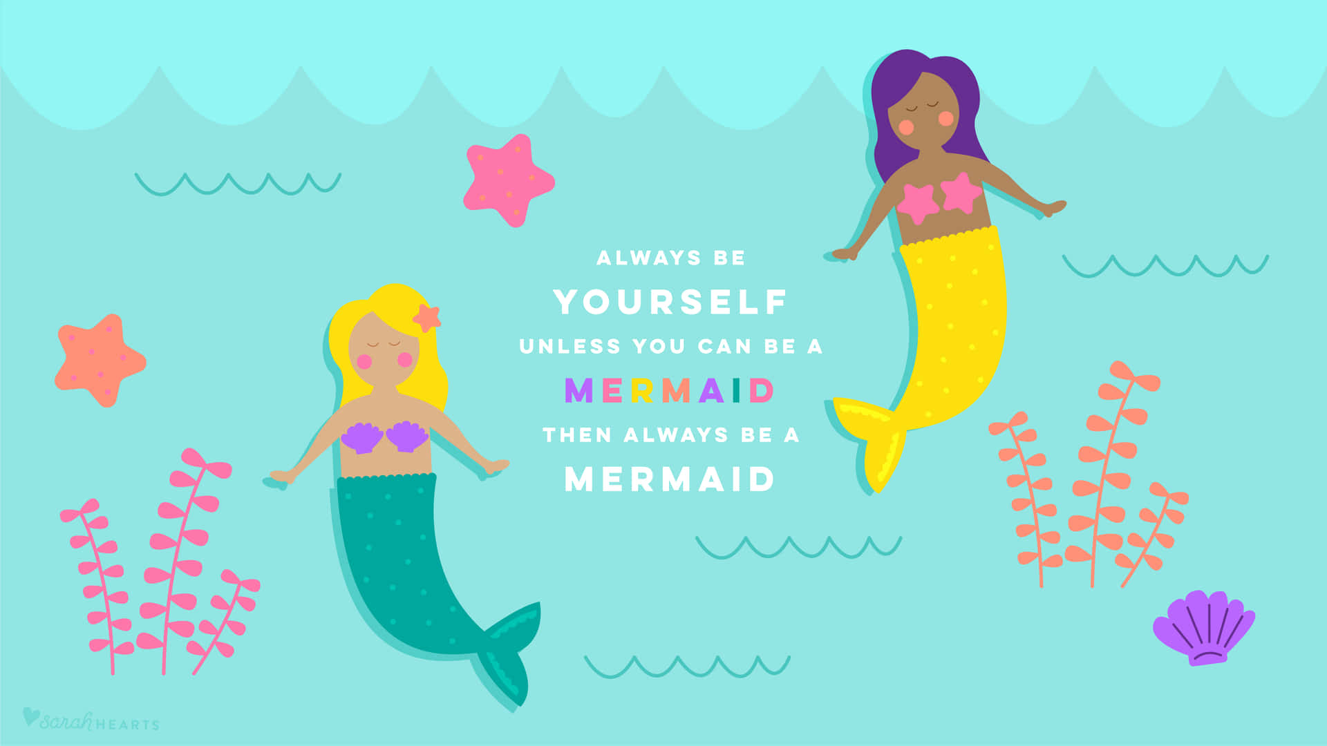 Two Mermaids With Witty Quote