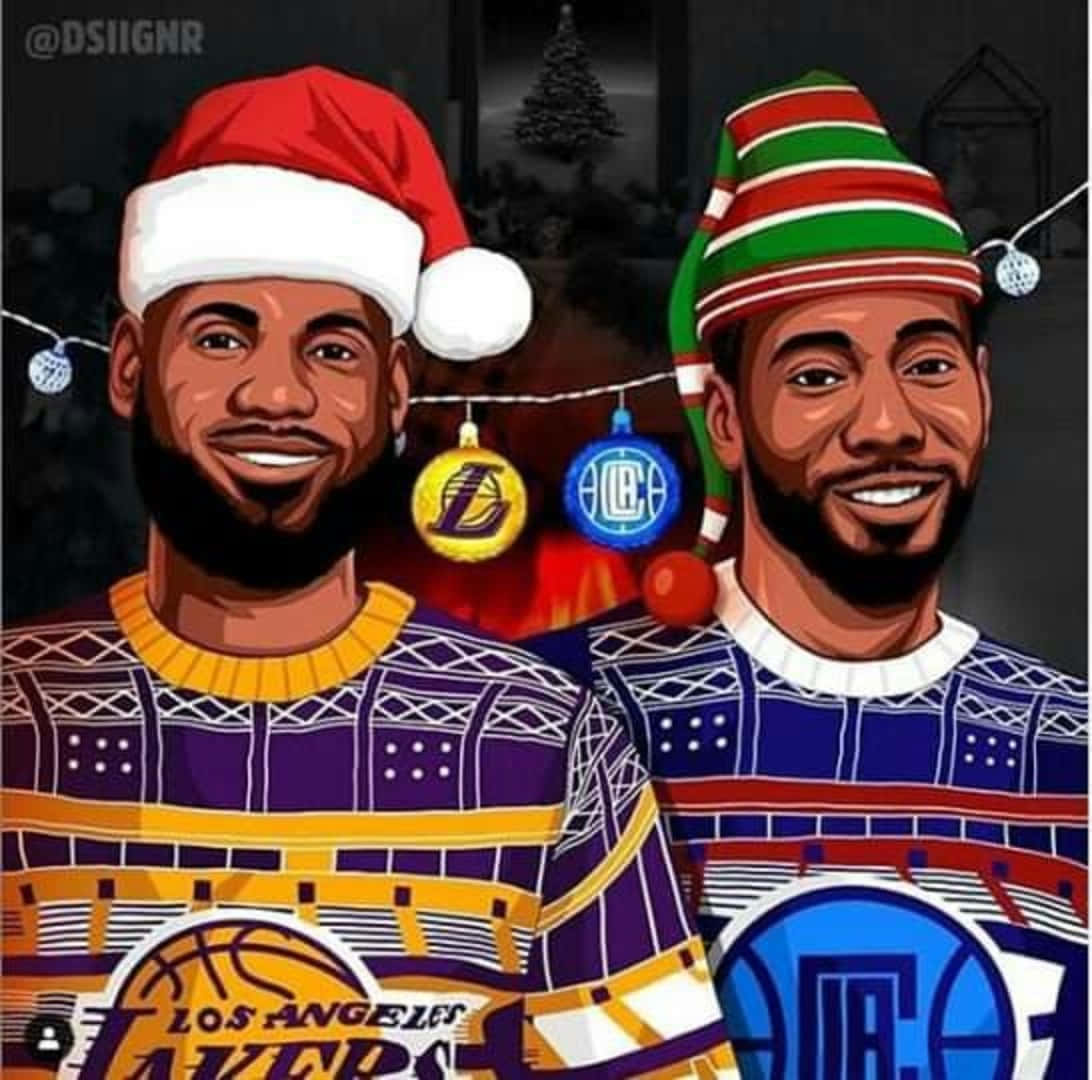 Two Nba Christmas Background