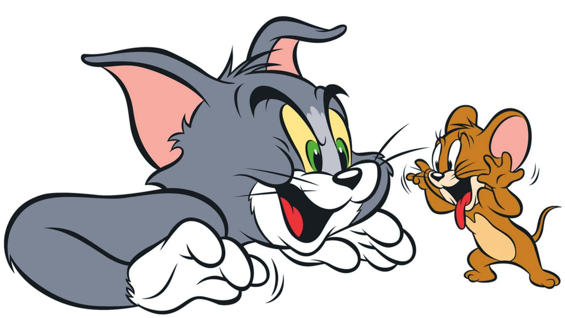 Two Of The Funniest Cartoon Characters - Tom And Jerry Background