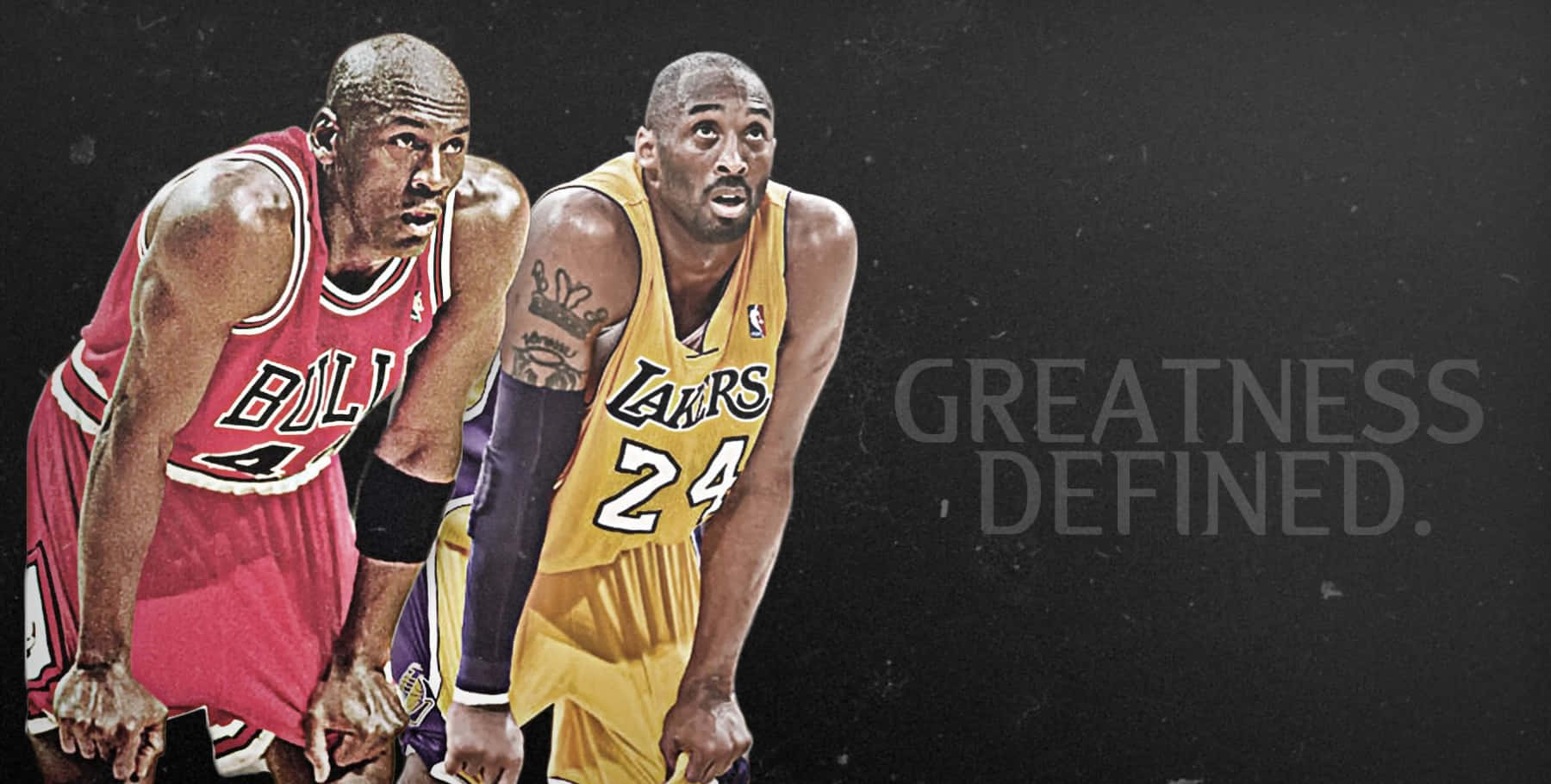 Two Of The Greatest Athletes Of All Time, Kobe Bryant And Michael Jordan Background