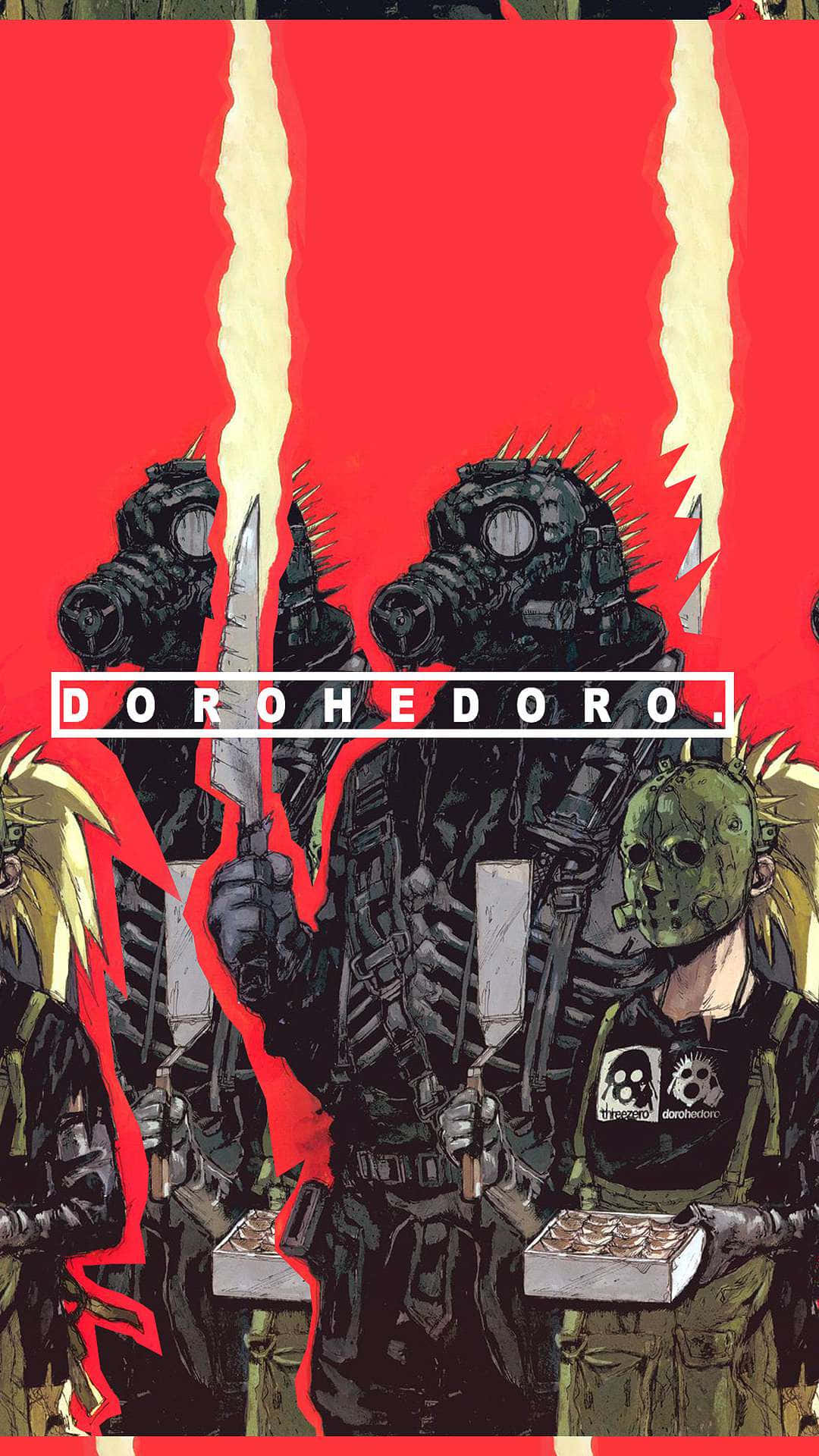 Two Of The Main Characters In Dorohedoro, Caiman And Nikaido
