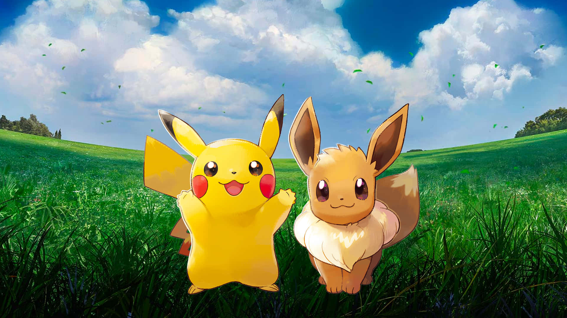 Two Of The Most Adorable Pokémon Side By Side! Background