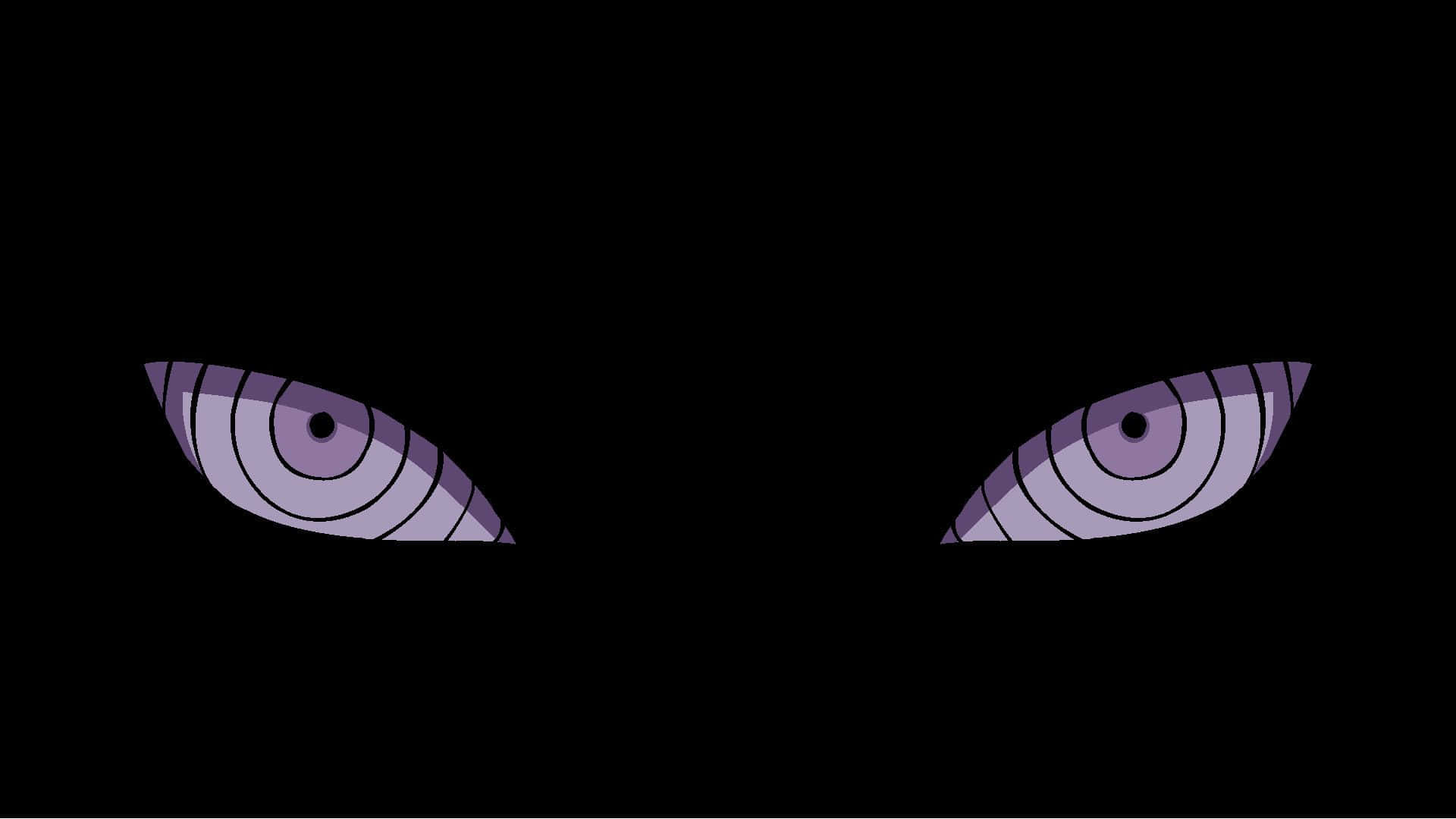 Two Paths Of The Rinnegan In The Eyes Of Pain Background