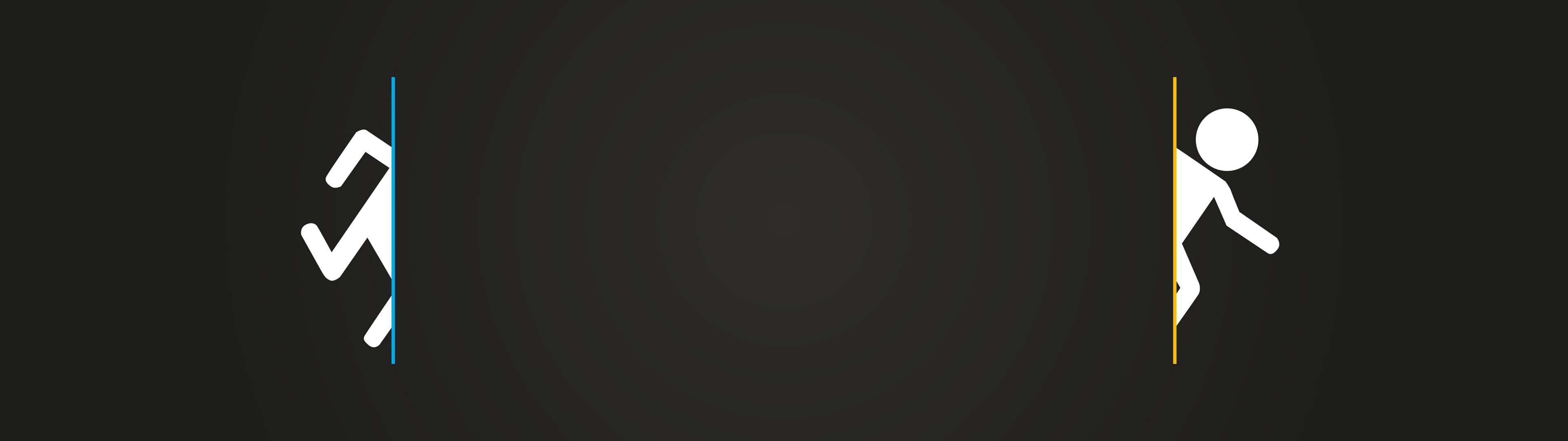 Two People Running In The Same Direction Background