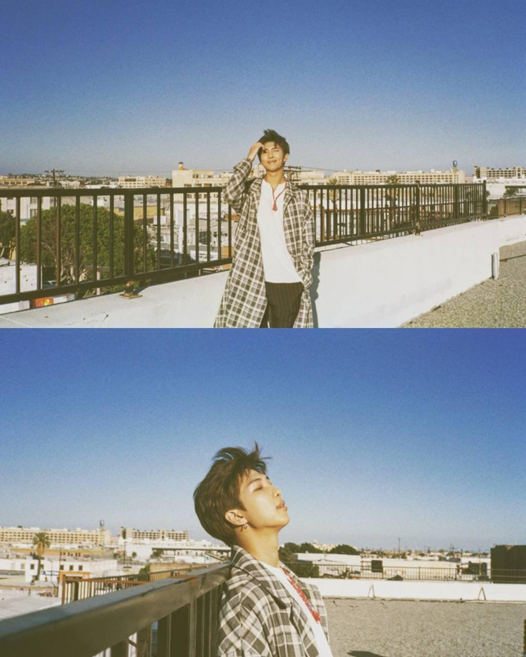 Two Photos Of Namjoon Background