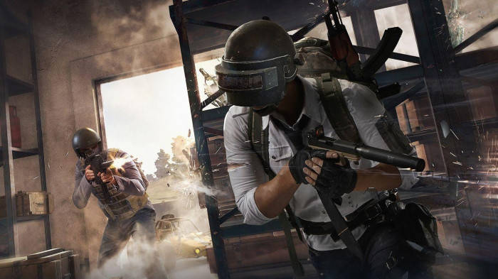 Two Players In Shootout Pubg Banner Background