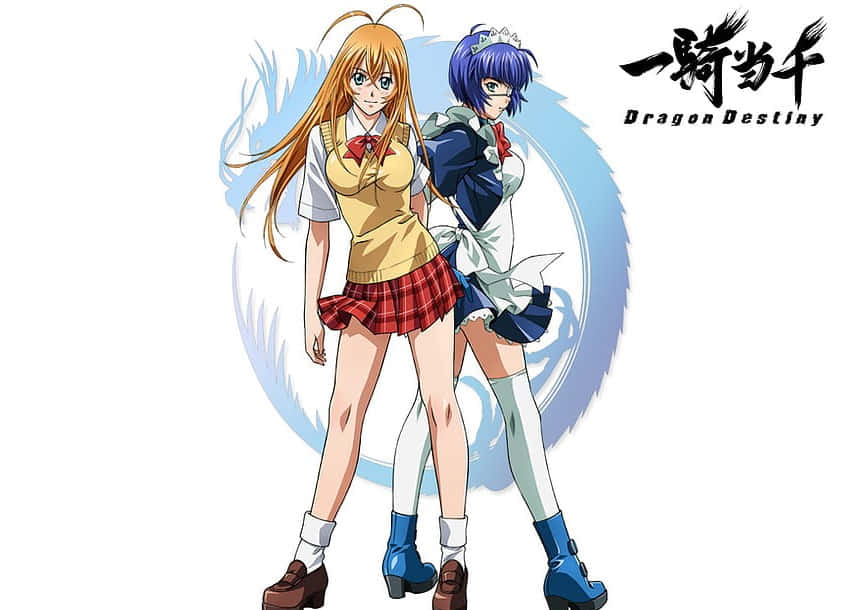 Two Powerful Warriors Clash In An Epic Showdown In Ikki Tousen Background