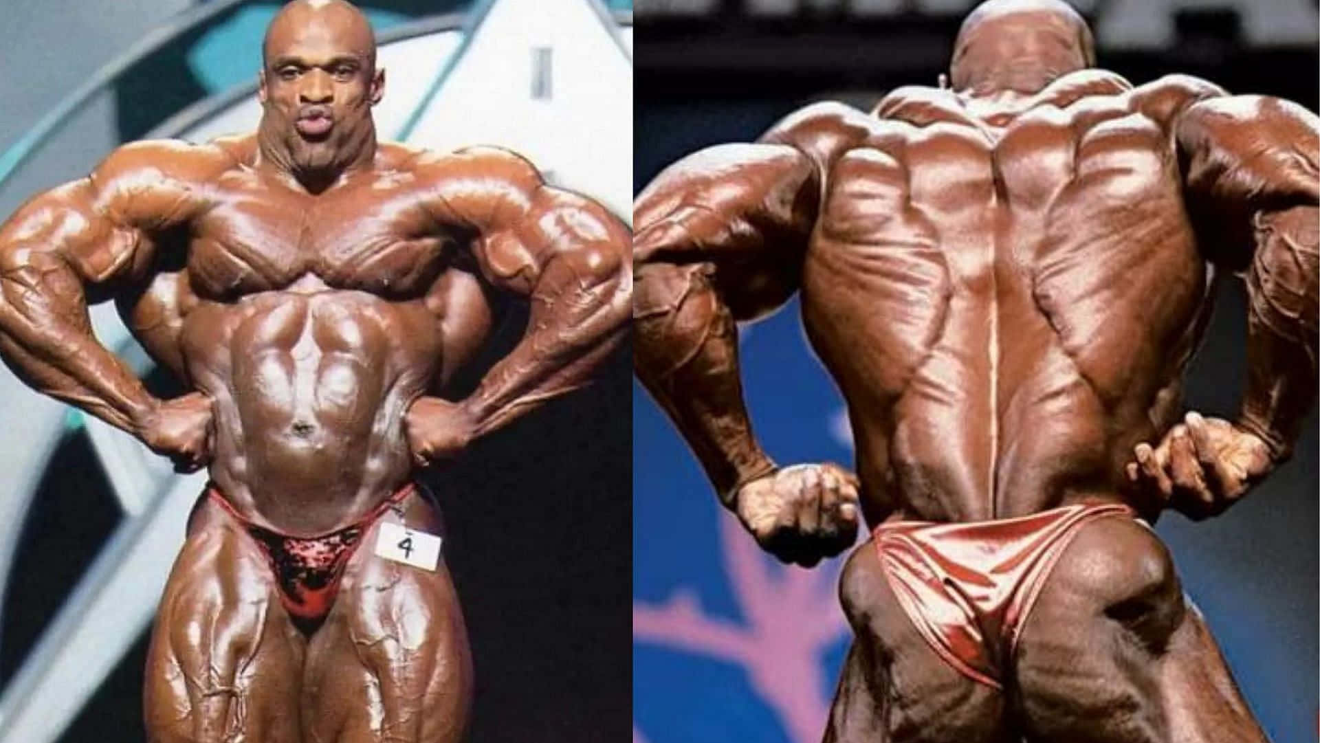 Two Side Pose Of Ronnie Coleman Background