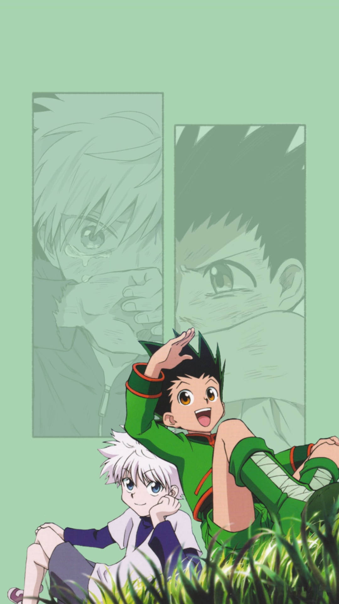 Two Sides Of Gon And Killua Background