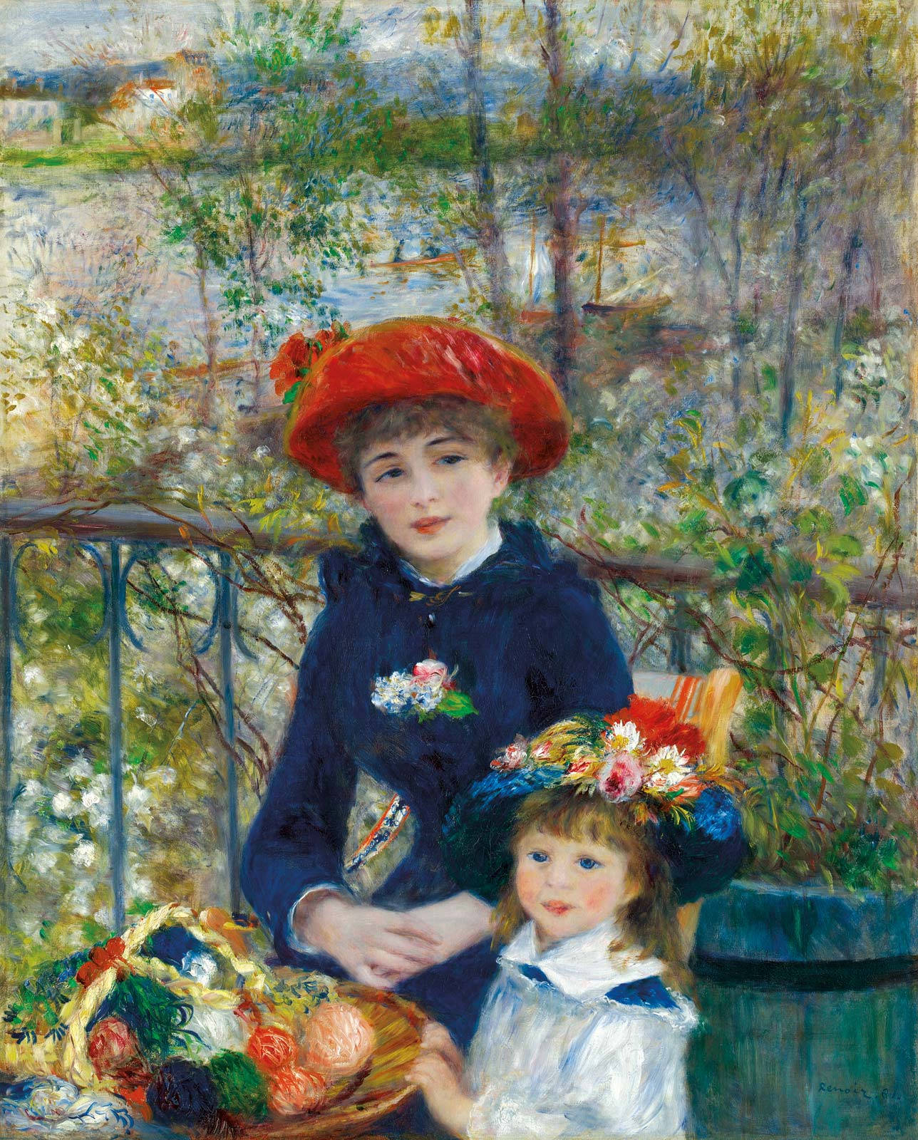 Two Sisters Renoir Background
