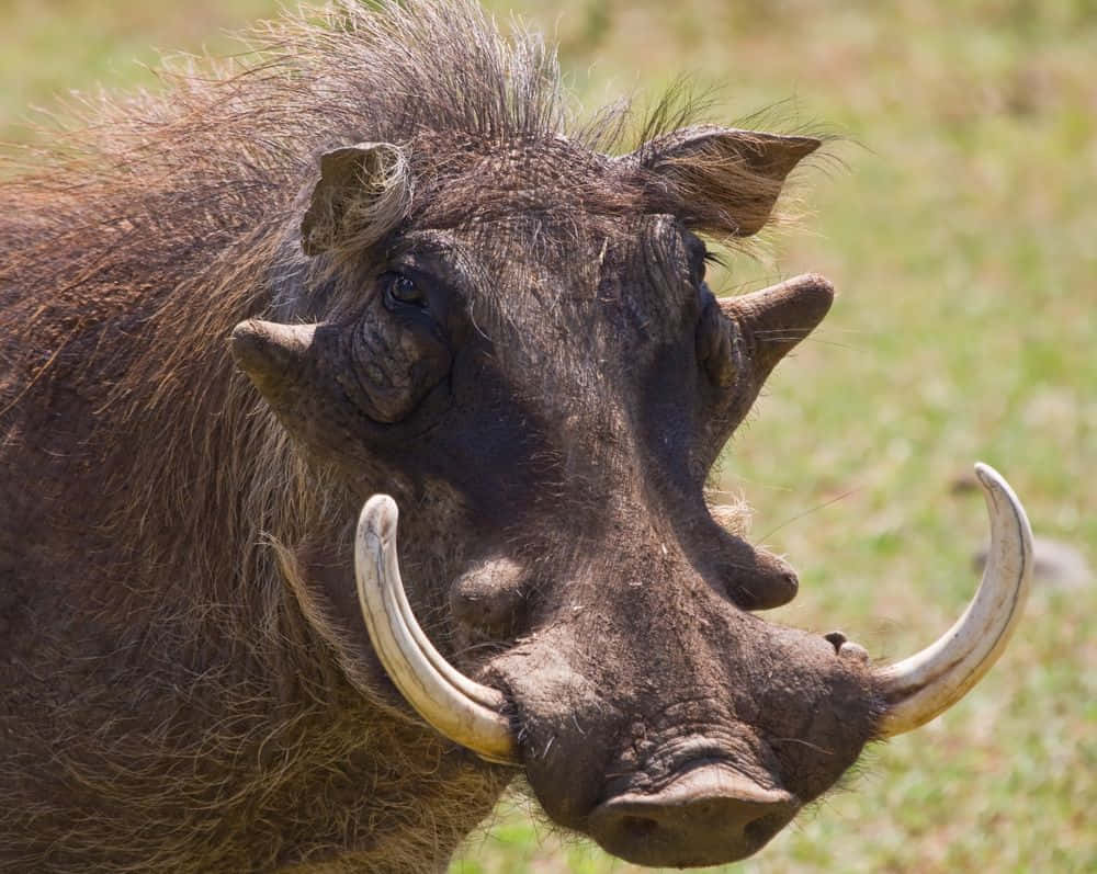 Two Sleek Brown Hogs Strolling Down A Lane