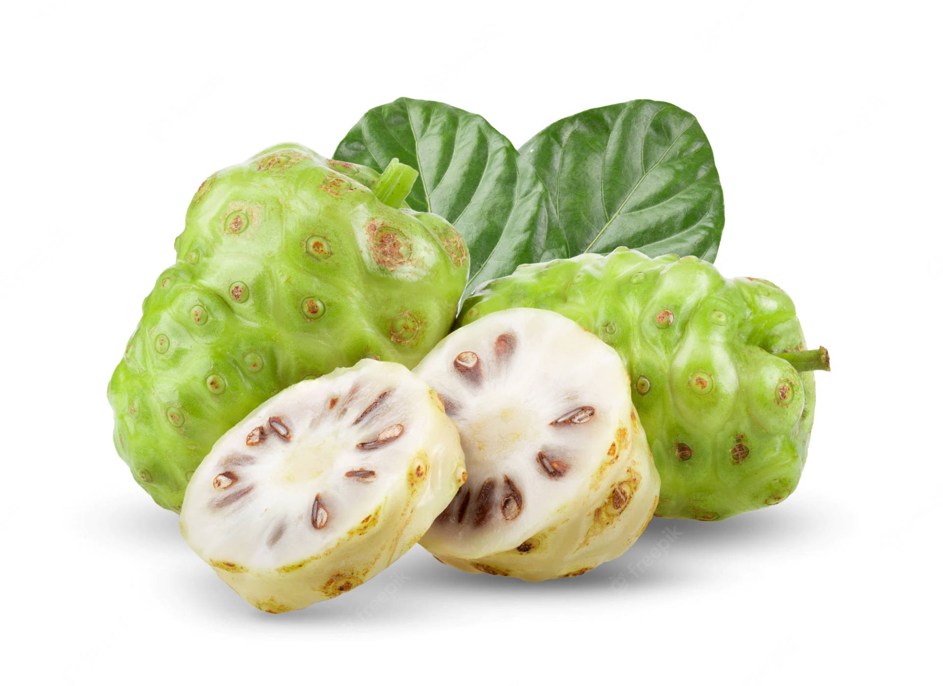 Two Slices Of Noni Fruit