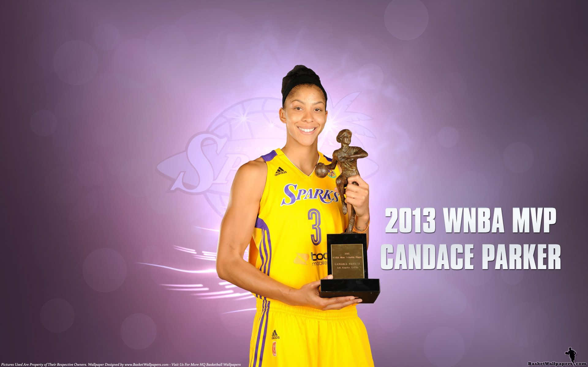 Two-time Wnba Mvp Candace Parker. Background