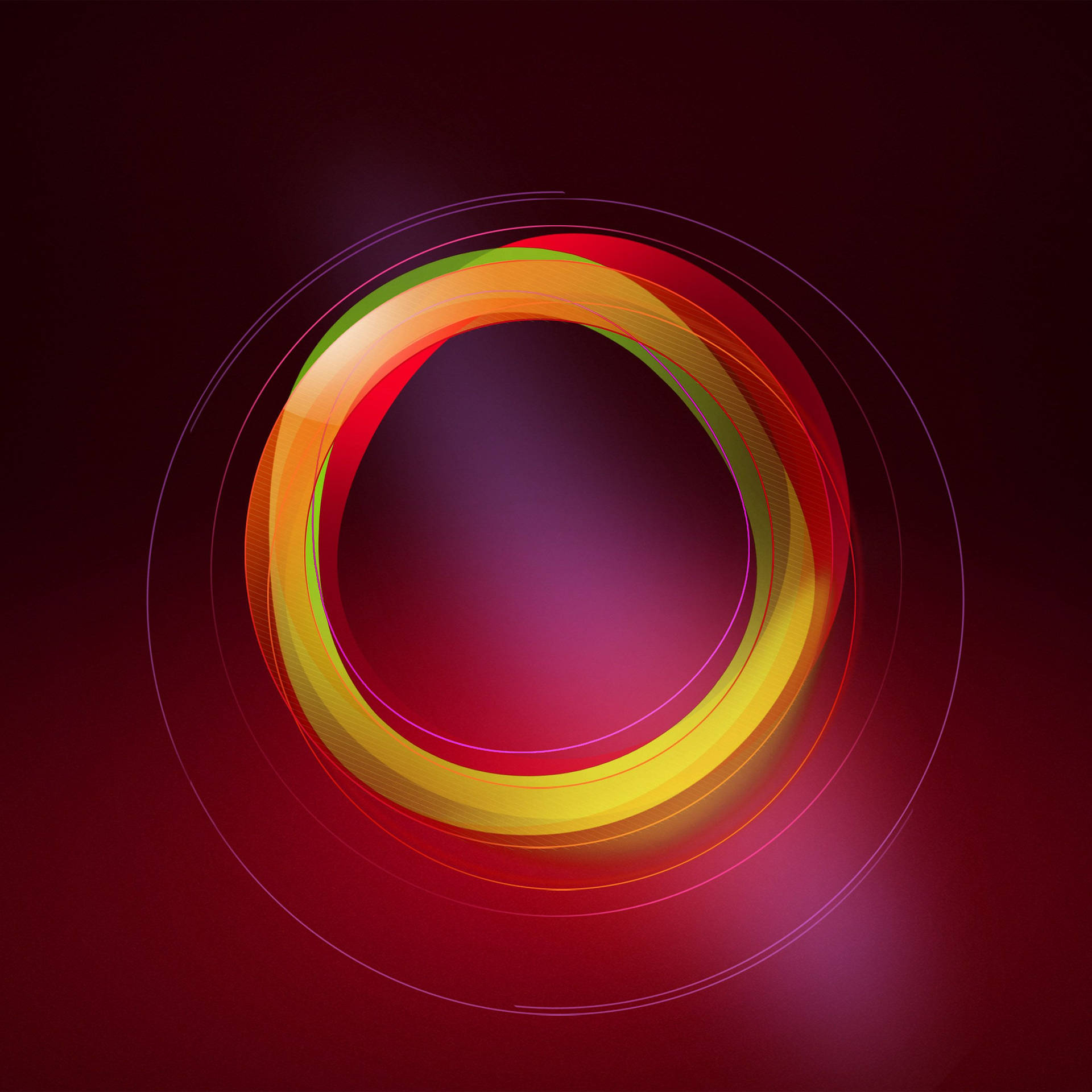 Two Toned Red Circle Background
