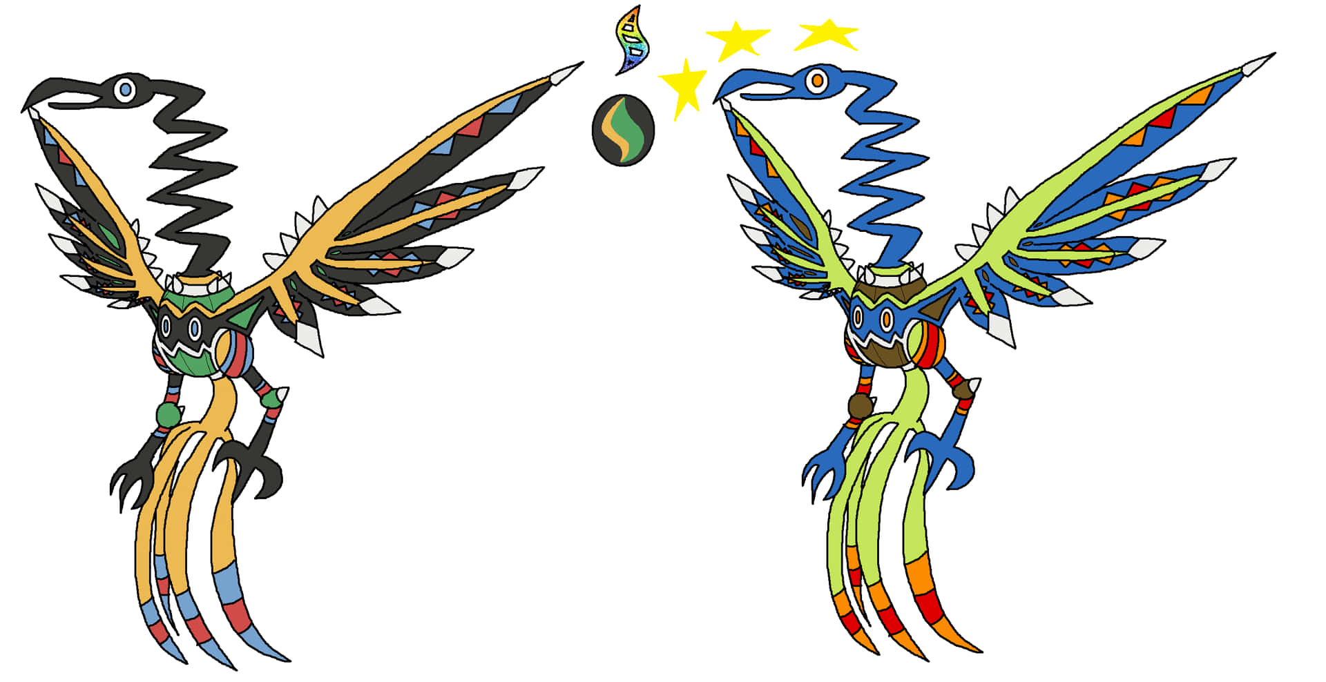 Two Unique Sigilyph Graphics Background