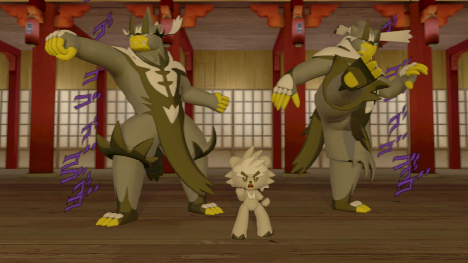 Two Urshifu And Kubfu Background