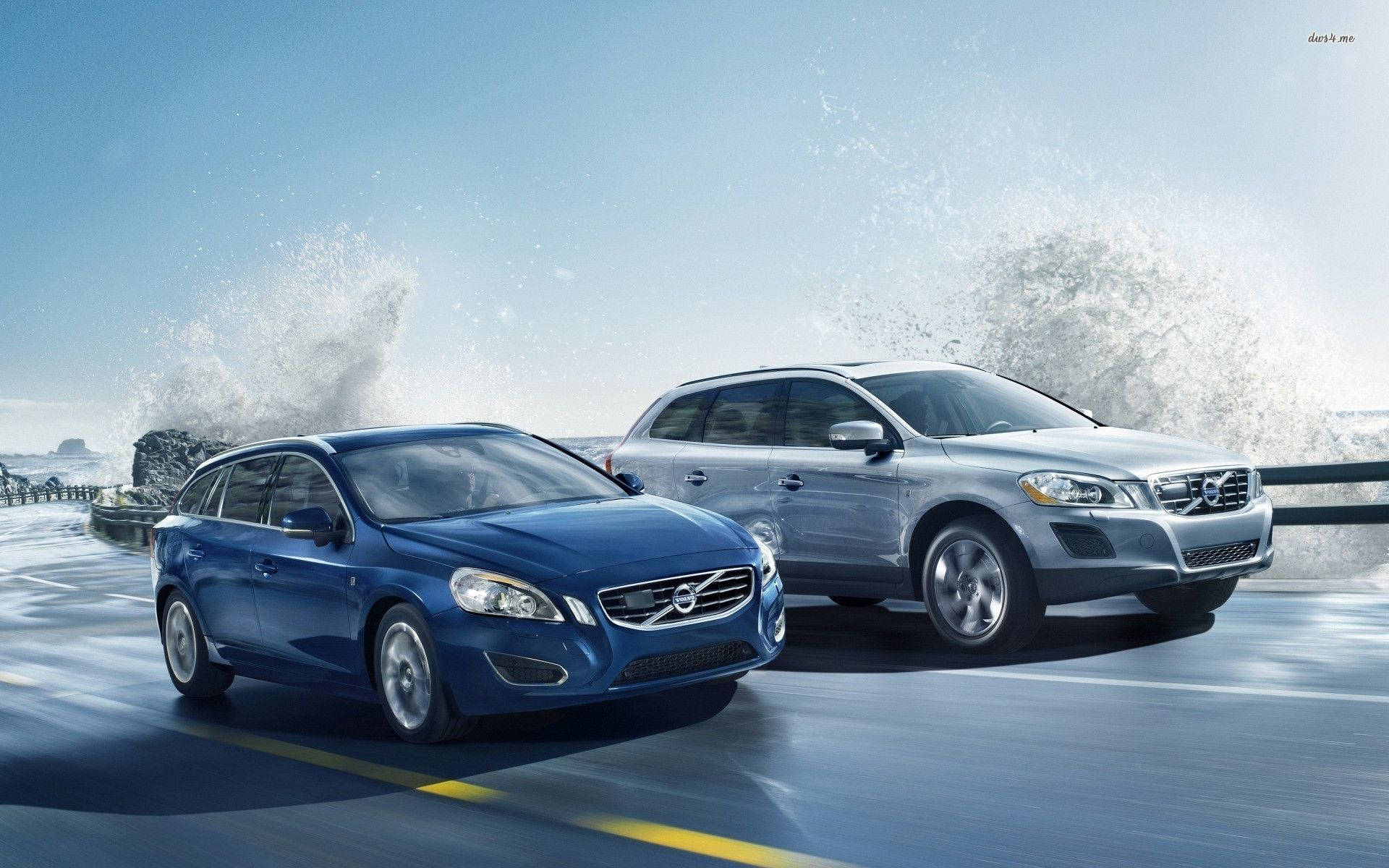 Two Volvo Cars Background