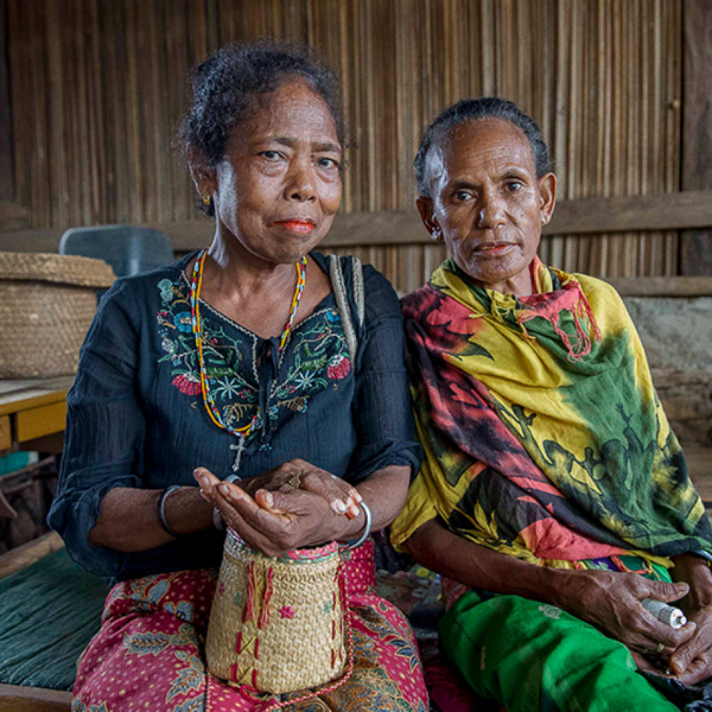 Two Women Of Timor Leste Background