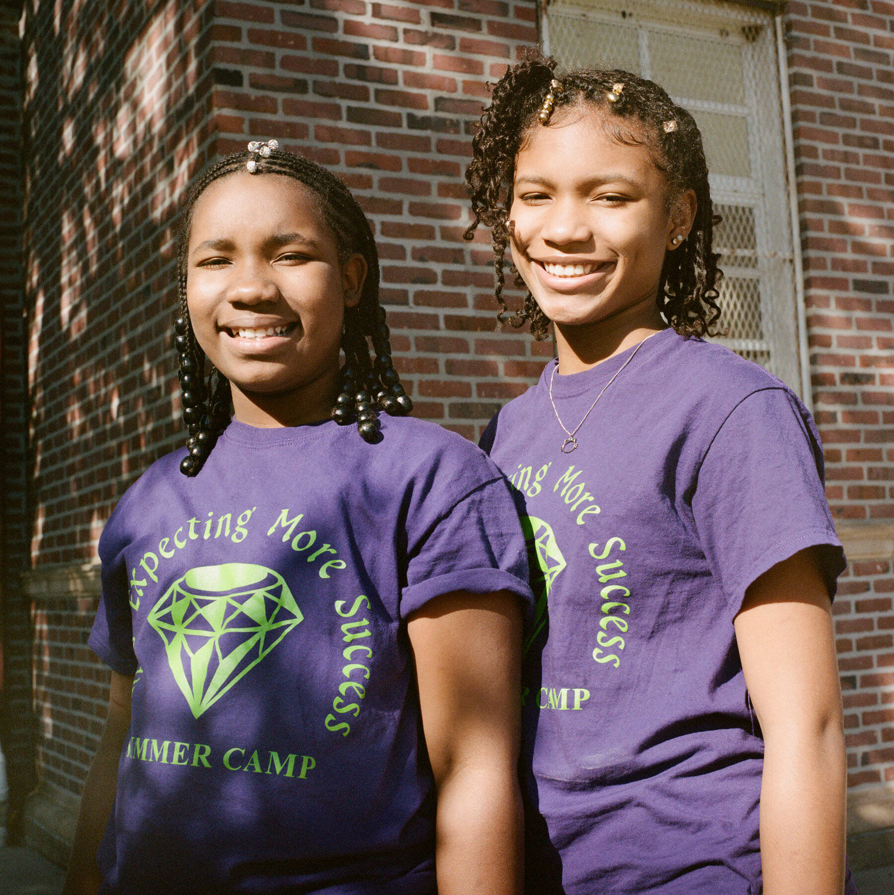 Two Young Beautiful Black Woman Background