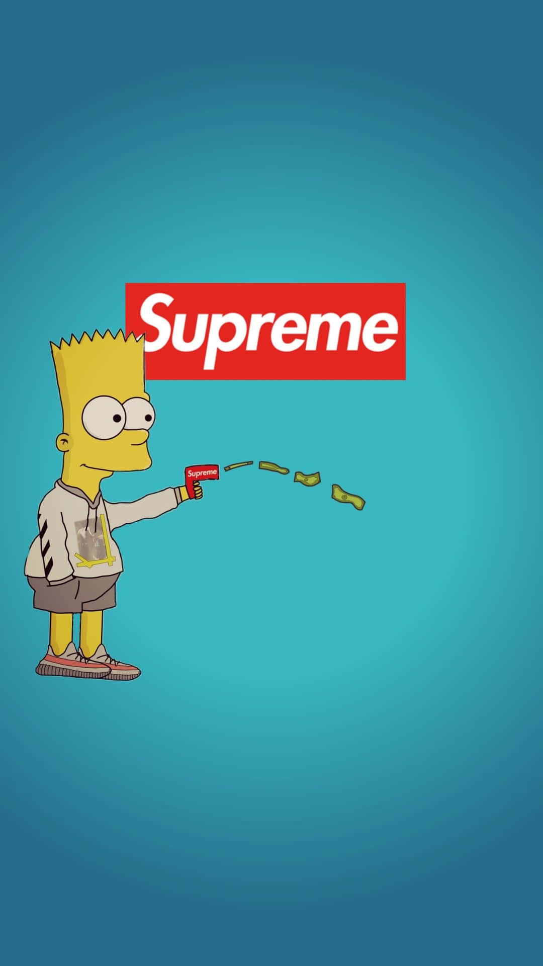 Two Young Boys Repping Supreme Streetwear Background