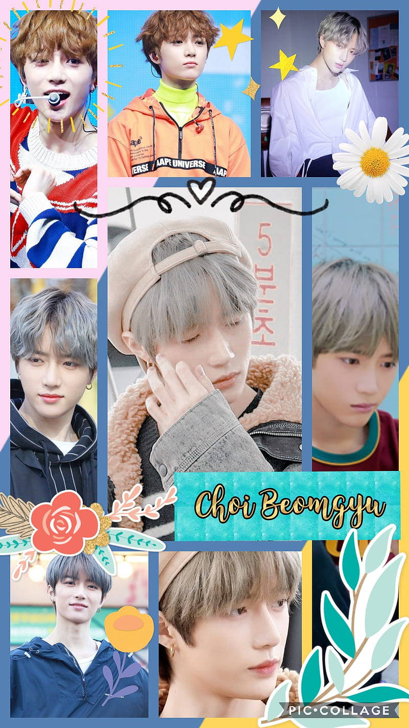 Txt Choi Beomgyu Collage Background