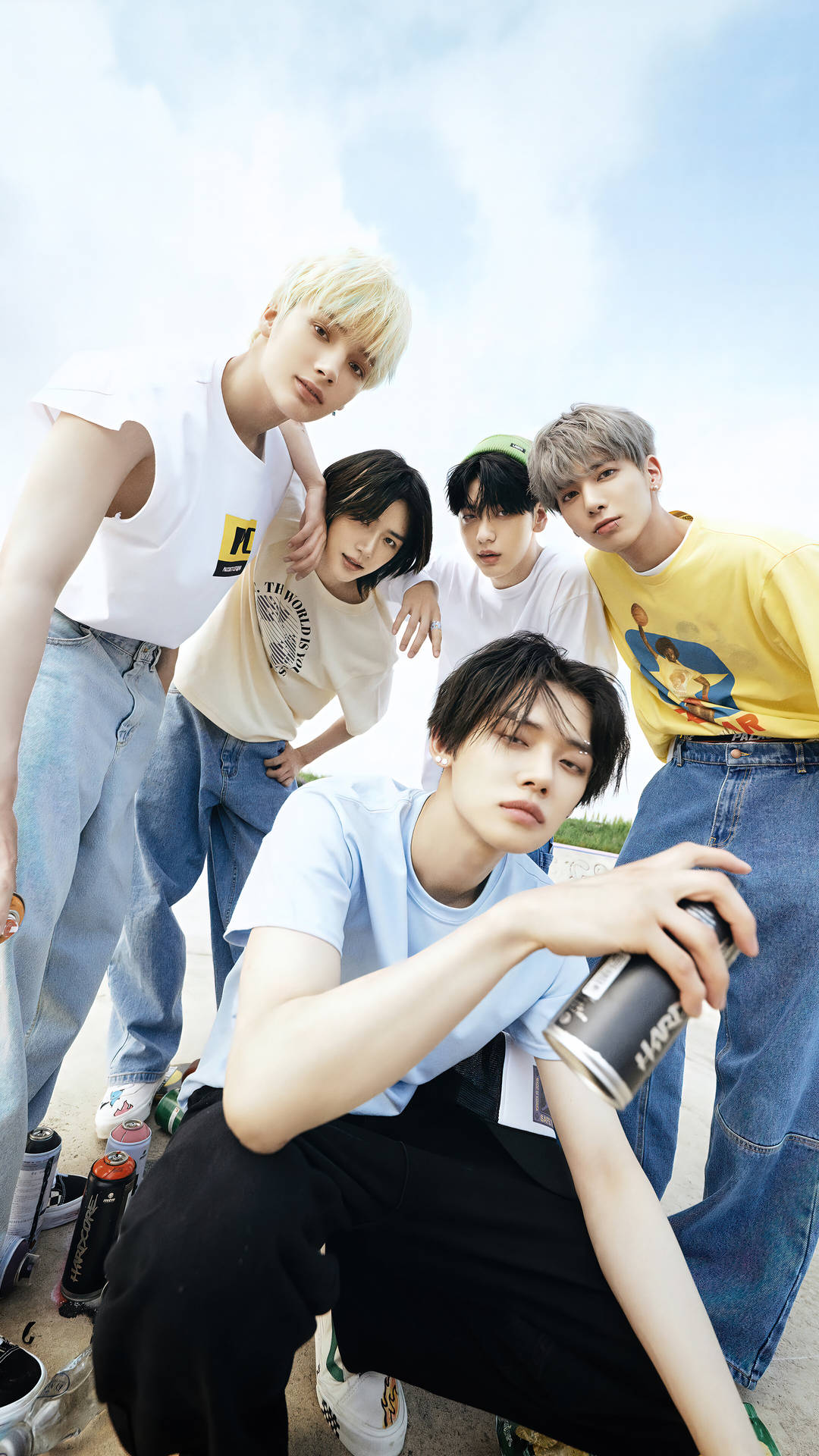 Txt With Spray Paint Background