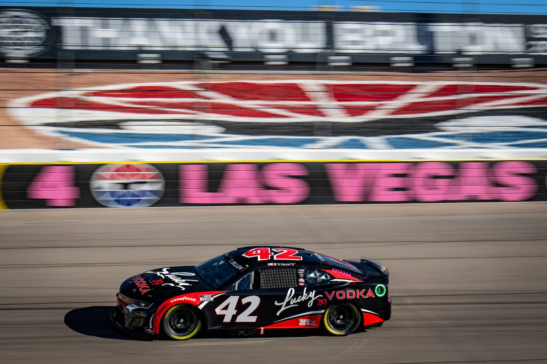 Ty Dillon Black Car Background