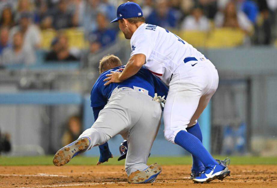 Tyler Anderson Catching His Teammate Background