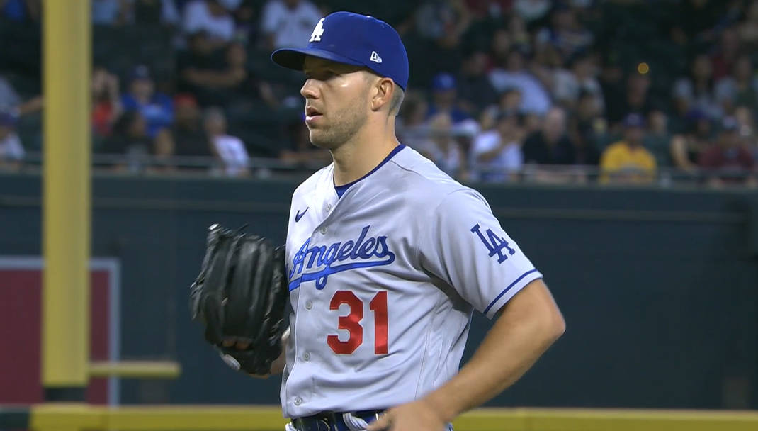 Tyler Anderson During A Baseball Game Background