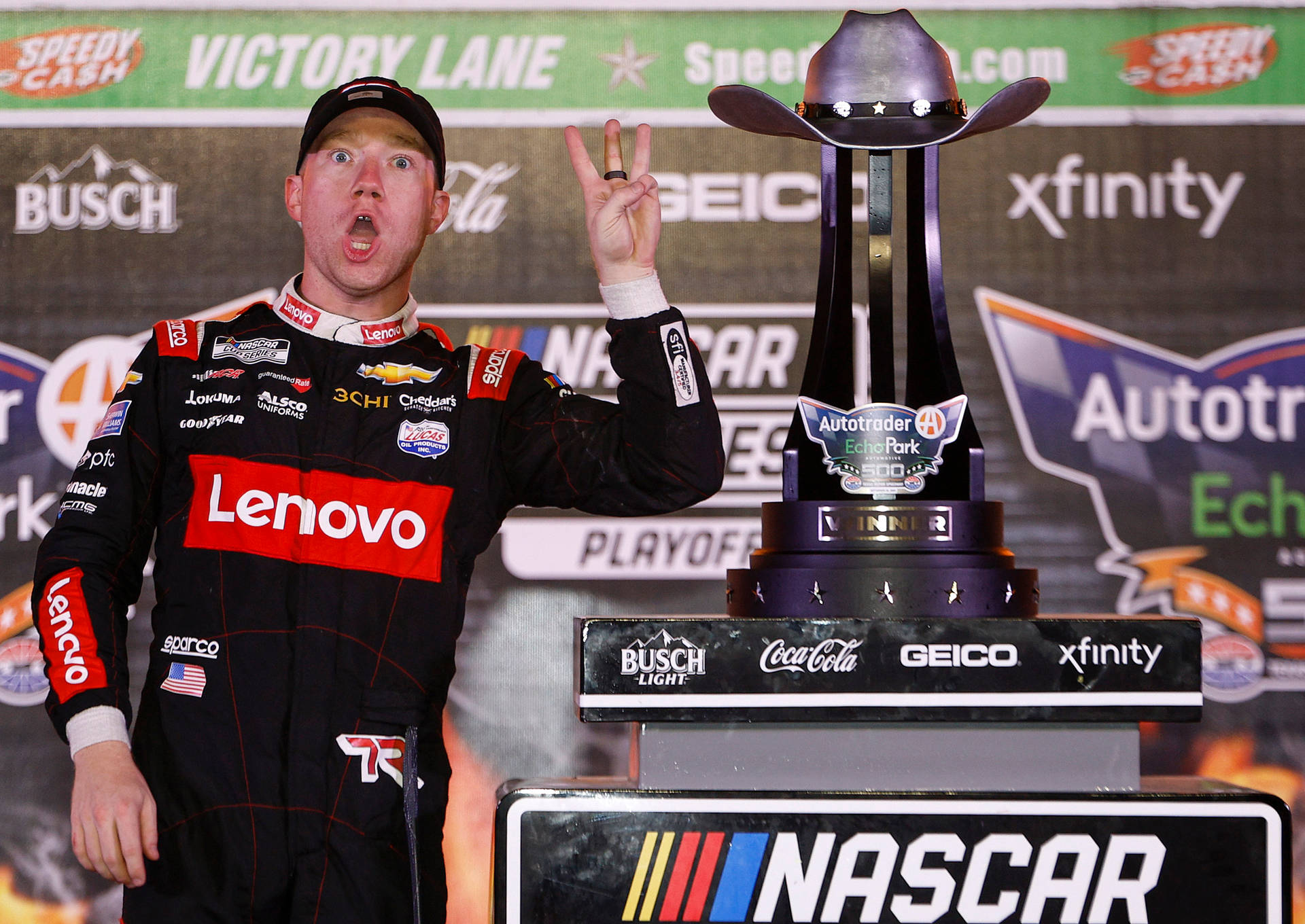 Tyler Reddick Goofy Pose