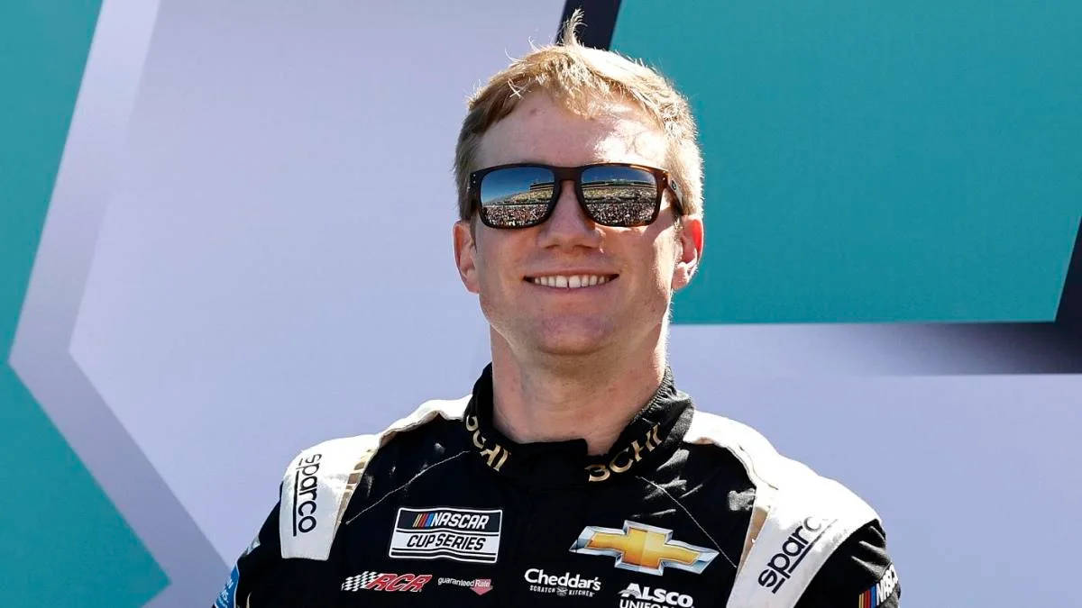 Tyler Reddick Smiling Background