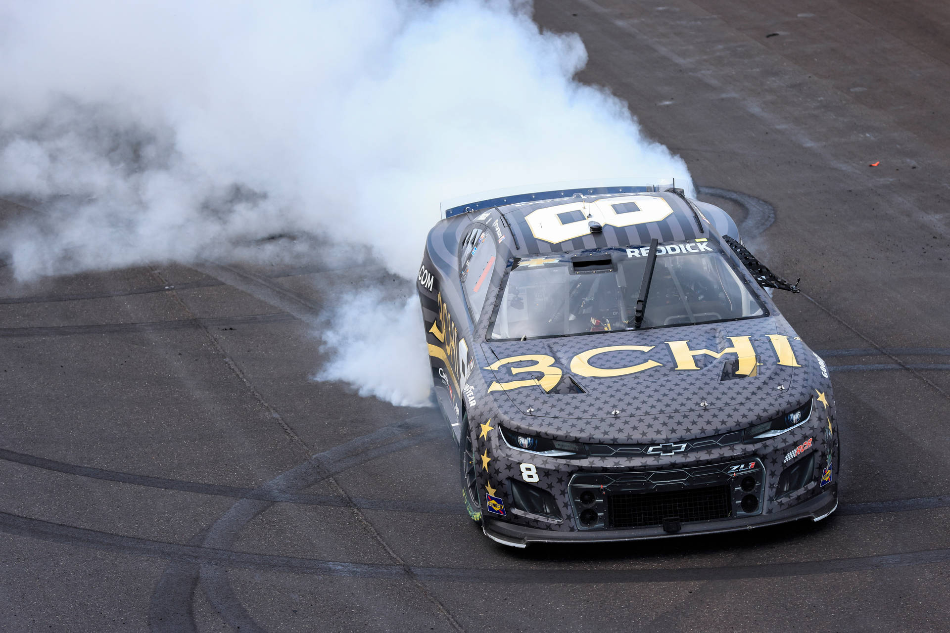 Tyler Reddick Smoke Trail