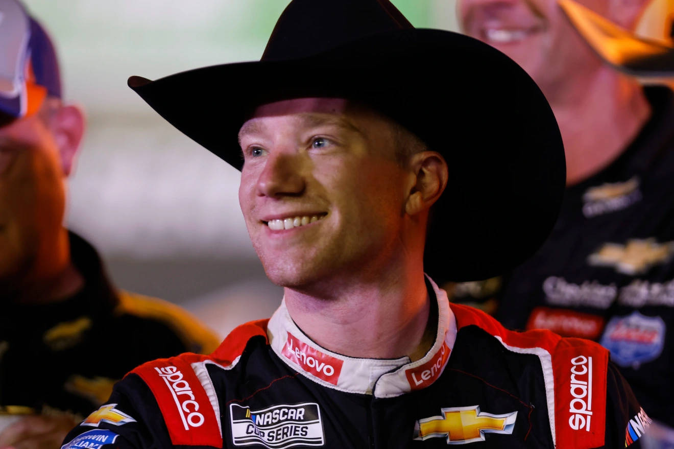 Tyler Reddick Wearing A Cowboy Hat