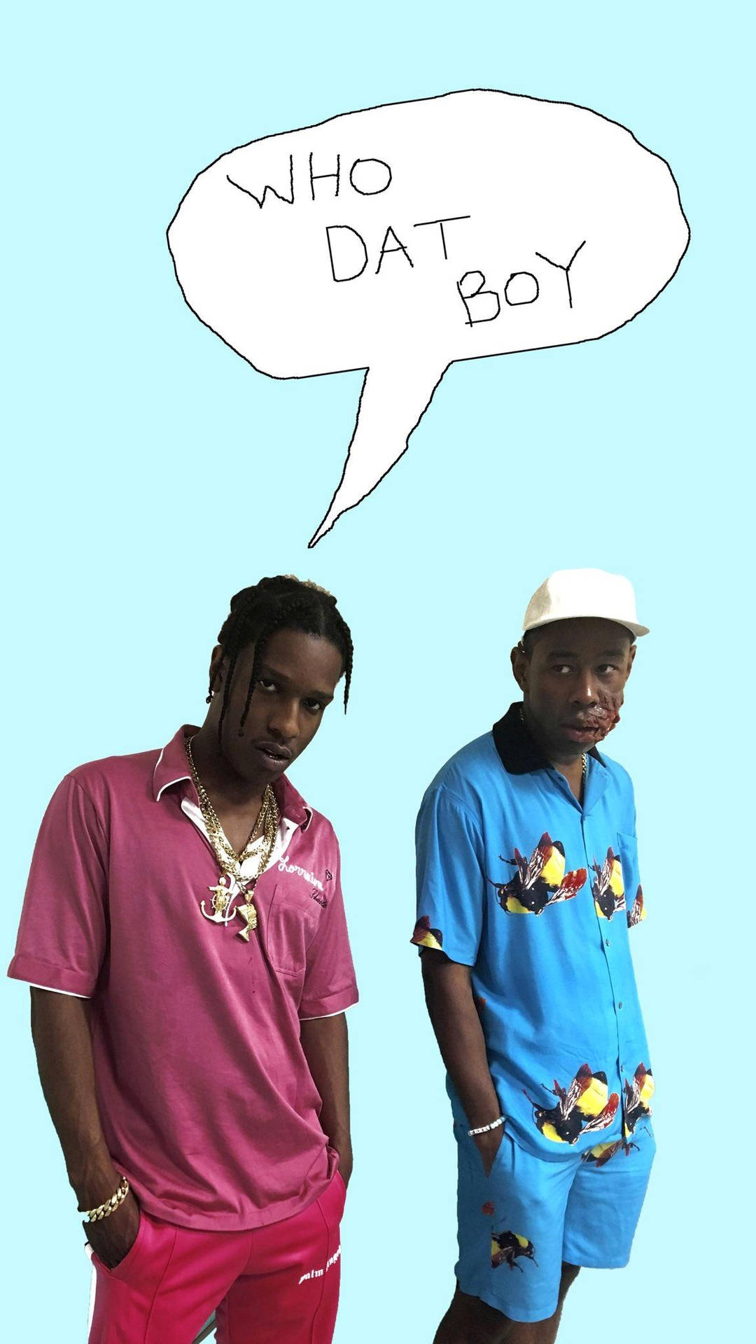 Tyler The Creator With A$ap Rocky Background
