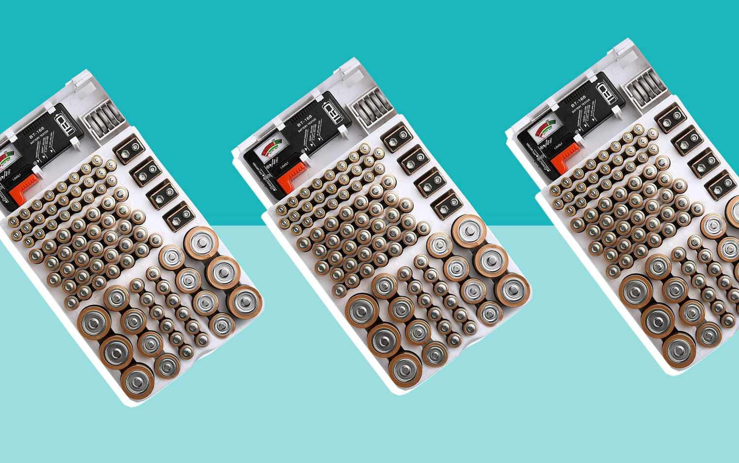 Types Of Batteries In Organizer Poster