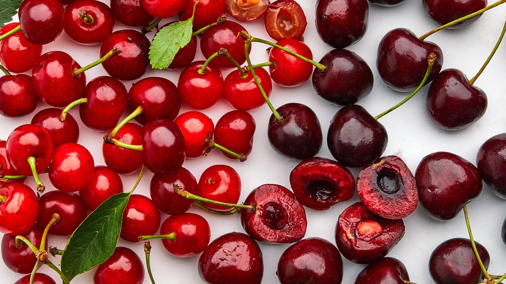 Types Of Sour Cherries Background