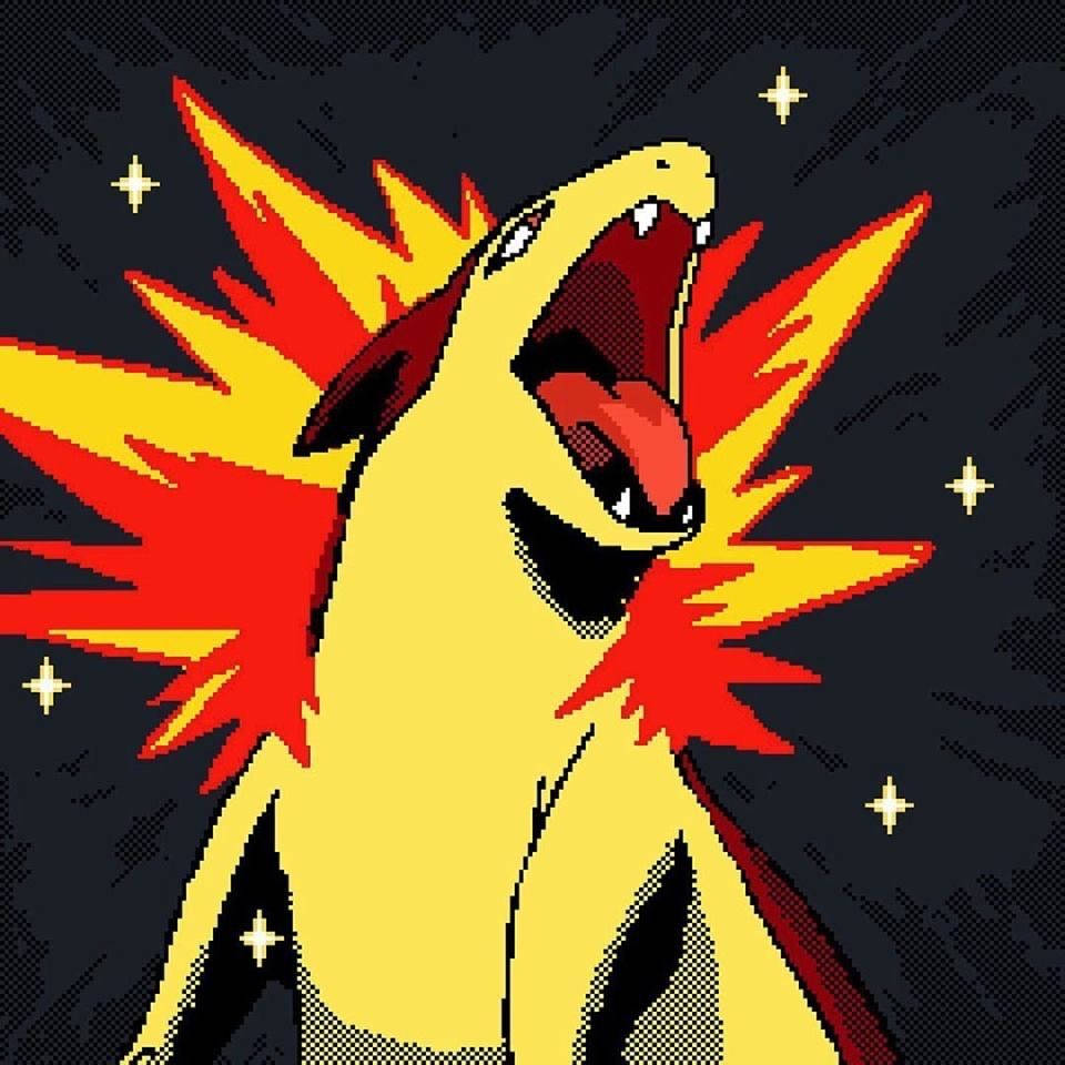 Typhlosion Tongue Out Background