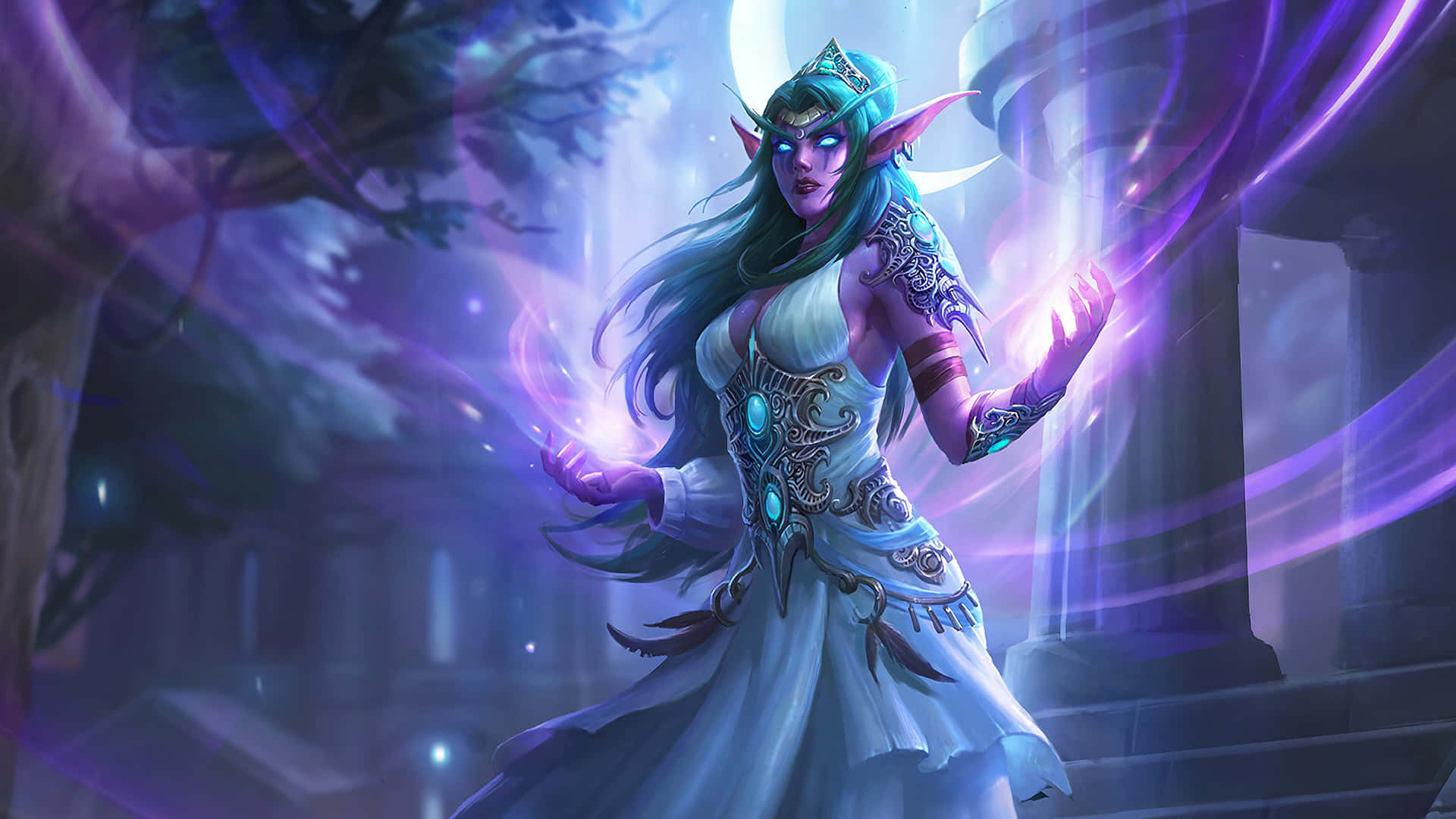 Tyrande Whisperwind In Wow 4k Background