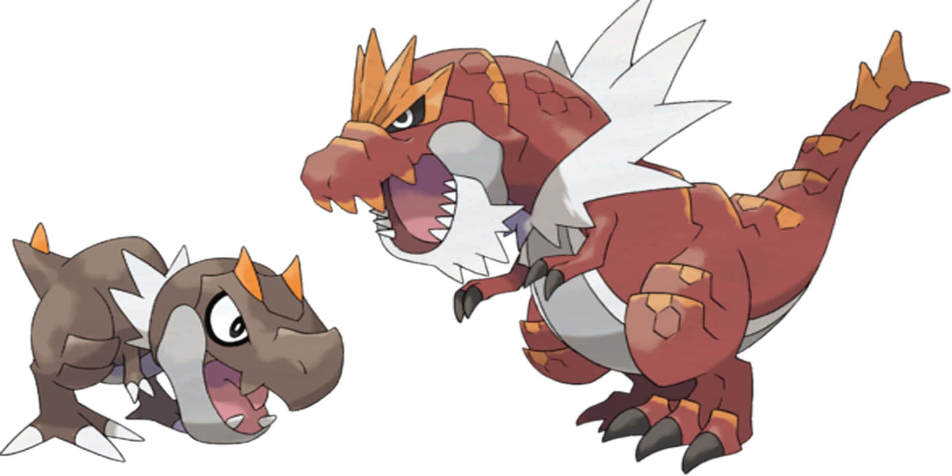 Tyrantrum And Tyrunt Together Background