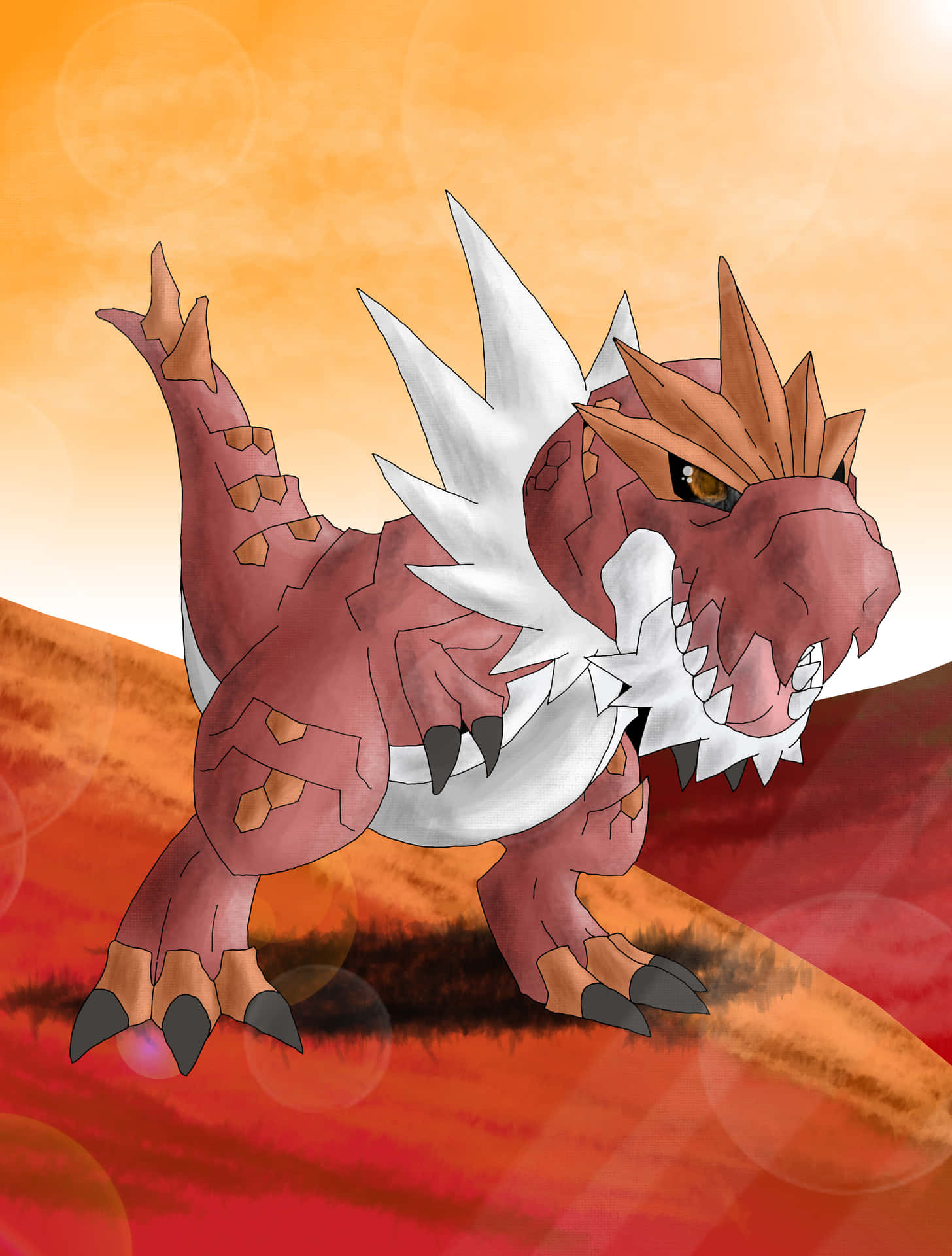 Tyrantrum Drawing Background