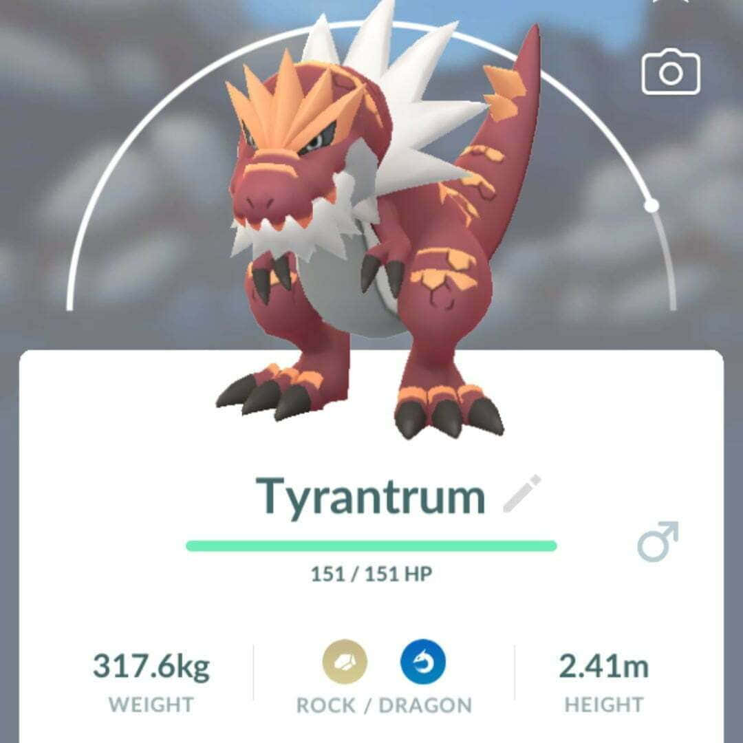 Tyrantrum Pokemon Go Stats Background