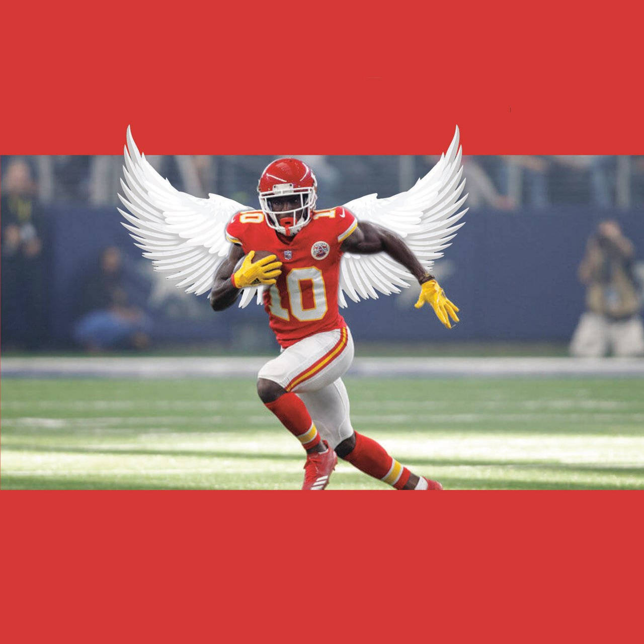 Tyreek Hill In Action - Kansas City Chiefs Background