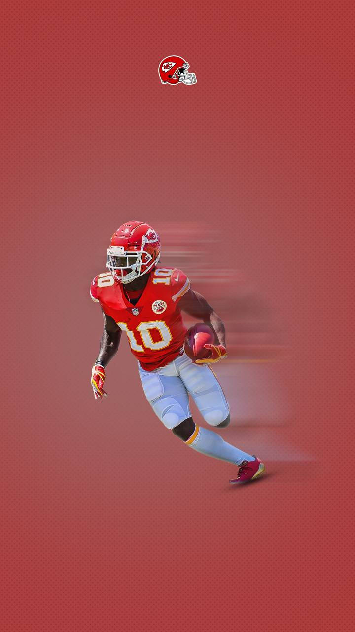 Tyreek Hill Red Background Background