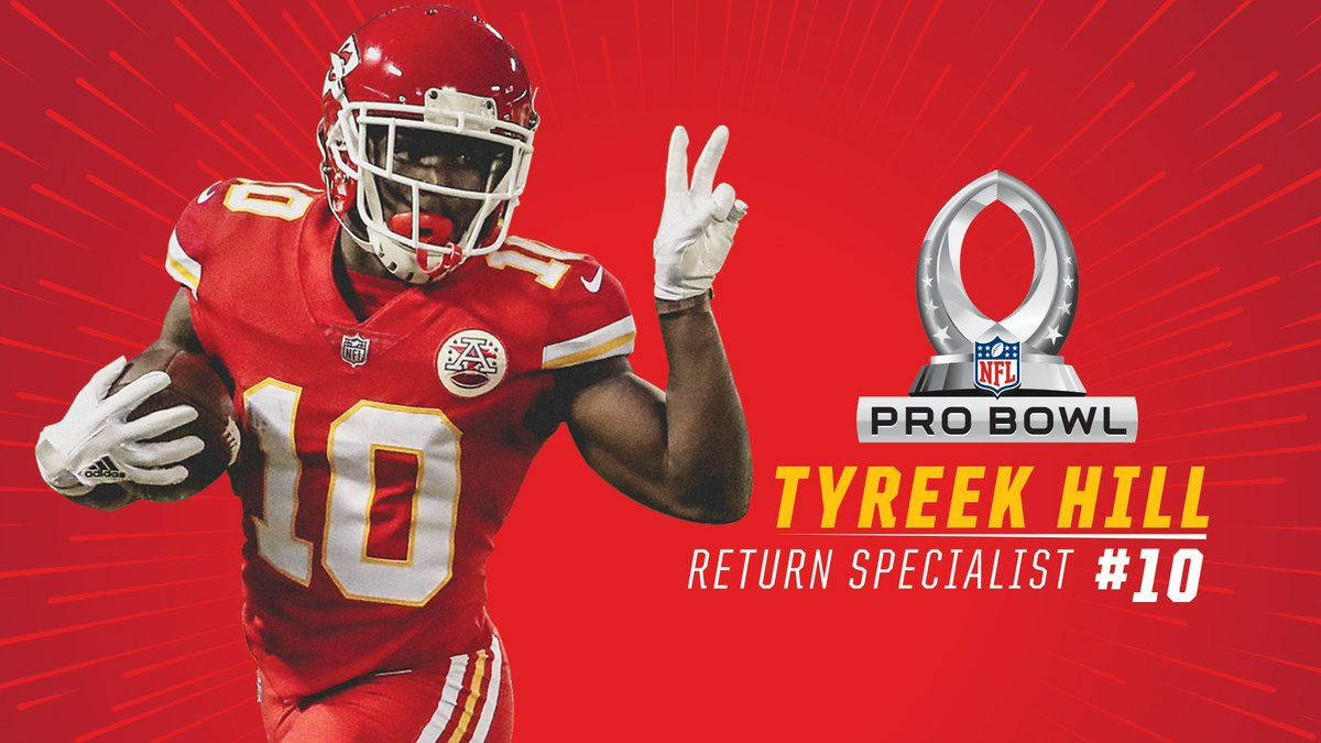 Tyreek Hill Red Poster Background